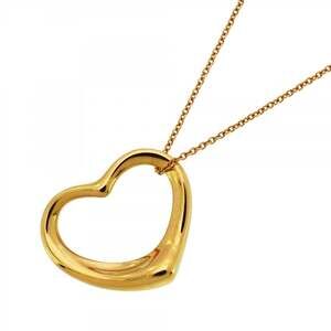 TIFFANY 18k Gold Heart Necklace